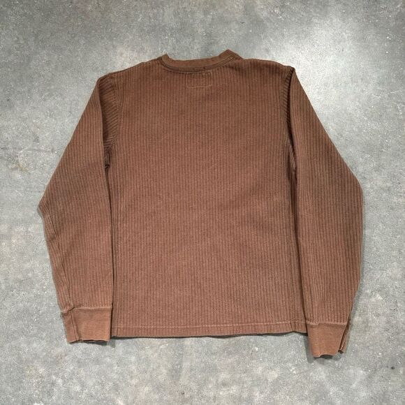 Abercrombie & Fitch Brown Long Sleeve V-Neck Pullover Size Medium Muscle Fit - Picture 4 of 7